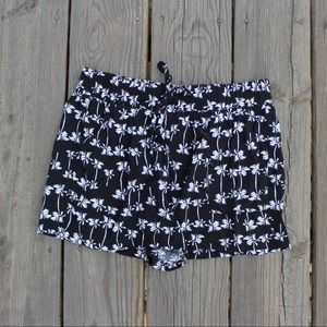 Women’s Black and White Shorts